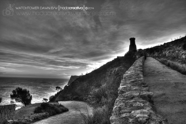 Watchtower Dawn BW