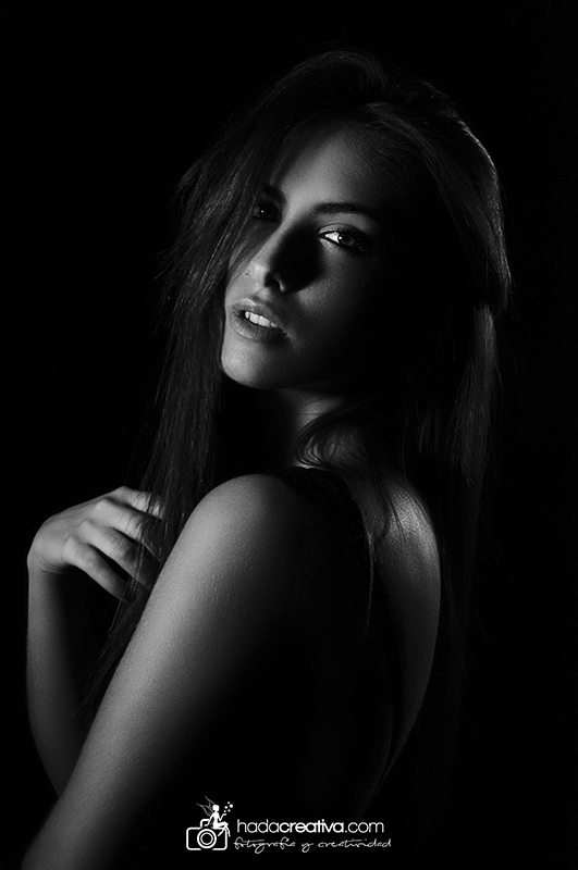 Studio portrait of woman